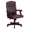 Flash Furniture Bomber Brown Classic Executive Swivel Office Chair with Arms