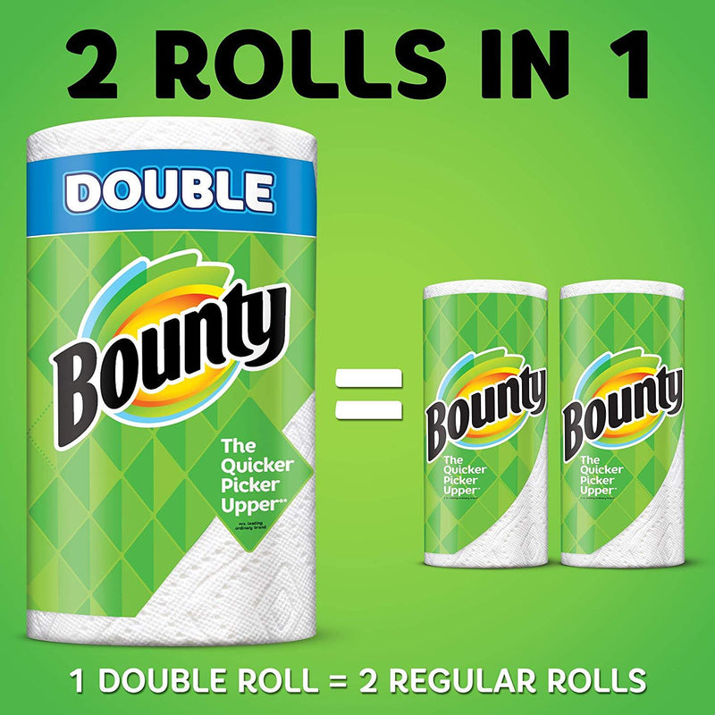 Bounty Select-A-Size Paper Towels, Print, 6 Double Rolls = 12 Regular Rolls (Packaging May Vary)