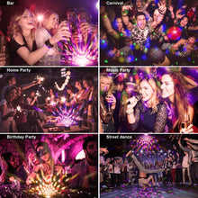 Load image into Gallery viewer, Luditek Disco Ball，Miuko Disco Lights Sound Activated Party Lights with Remote Control, 9 Color DJ Lights Wireless Phone Connection LED Stage Light 4W
