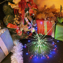Load image into Gallery viewer, EPIC GADGET Firework Lights Copper Wire LED Lights Battery Operated Fairy Lights with Remote, 8 Modes Starburst Lights, Decorative Hanging Lights for Patio Party
