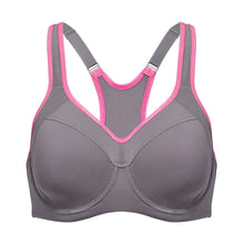 Load image into Gallery viewer, SYROKAN Women&#39;s Full Support High Impact Racerback Lightly Lined Underwire Sports Bra
