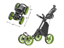 CaddyTek Caddycruiser One Version 8 - One-Click Folding 4 Wheel Golf Push Cart