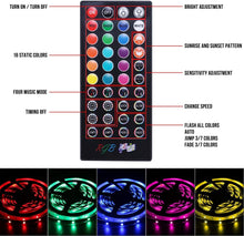 Load image into Gallery viewer, LED Strip Lights, 32.8FT LED Music Sync Color Changing Lights with 40keys Music Remote Controller and 12V5APower Supply by Proteove
