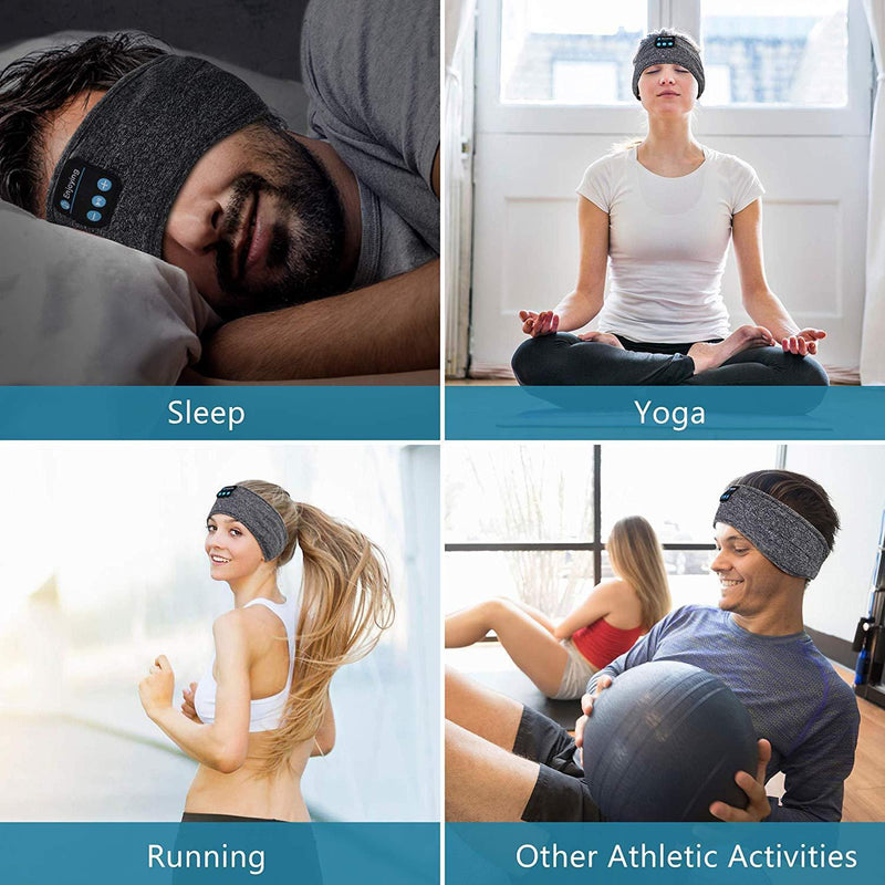 Sleep Headphones Wireless, Perytong Bluetooth Sports Headband Headphones with Ultra-Thin HD Stereo Speakers Perfect for Sleeping,Workout,Jogging,Yoga,Insomnia, Air Travel, Meditation