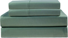 Load image into Gallery viewer, COTTON CRAFT - Ultra-Soft 400-Thread-Count Full Size Sheet Set in Sage, Premium 100% Pure Combed Cotton, 4-Piece Sateen Bedding Set with 1 Deep-Pocket Fitted Sheet, 1 Flat Sheet &amp; 2 Pillowcases
