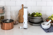 Load image into Gallery viewer, Malaha Joule Sous Vide, 1100 Watts, White Body, Stainless Steel Cap &amp; Base
