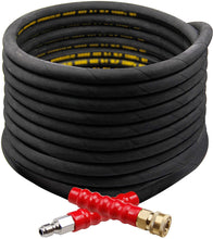 Load image into Gallery viewer, PP PROWESS PRO 50FT Pressure Washer Hose with 3/8 Inch Quick Connect, High Tensile Wire Braided Power Washer Hose, 4000 PSI
