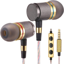 Load image into Gallery viewer, Betron YSM1000 Headphones, Earbuds, High Definition, in-Ear, Noise Isolating, Heavy Deep Bass for Apple iPhone, iPod, iPad, Samsung Cell Phones and Smartphones (Gold with Microphone)
