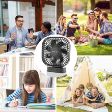 Load image into Gallery viewer, OPOLAR Battery Operated Fan, 5200mA Rechargeable Battery Powered Fan, Strong Wind but Quiet, Timer Setting
