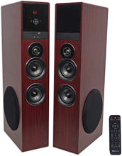 Load image into Gallery viewer, Rockville TM150B Black Home Theater System Tower Speakers 10&quot; Sub/Blueooth/USB
