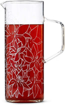 TeavanaPoinsettia Glass Pitcher