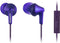 Panasonic ErgoFit In-Ear Earbud Headphones RP-HJE120-KA (Matte Black) Dynamic Crystal-Clear Sound, Ergonomic Comfort-Fit