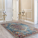 Ottomanson Area Rug, 5'3" x 7', Turquoise