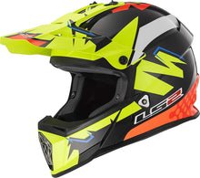 Load image into Gallery viewer, LS2 Helmets Motorcycle &amp; Powersports Helmet&#39;s Off-Road Fast Mini V2 (Strong Red Blue, Medium)
