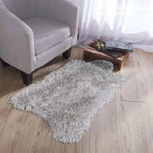 Load image into Gallery viewer, Ottomanson Flokati Collection Faux Sheepskin Lambskin Design Shag Rug, 2&#39;X3&#39;, Dark Grey
