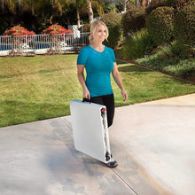Load image into Gallery viewer, Lifetime Height Adjustable Craft Camping and Utility Folding Table, 4 ft, 4&#39;/48 x 24, White Granite
