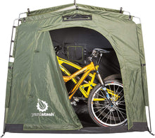 Load image into Gallery viewer, The YardStash III: Space Saving Outdoor Bike Storage, Garden Storage and Pool Storage
