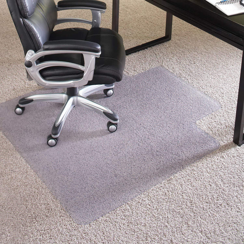 ES Robbins 124381 Chair Mat Extra-High Pile Carpet, 46"x60", Beveled Edge