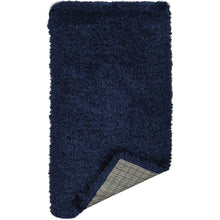 Load image into Gallery viewer, Ottomanson Flokati Collection Faux Sheepskin Shag Runner Rug, 2&#39;X5&#39;, Navy
