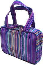 Load image into Gallery viewer, Bible Covers for Women &amp; Girls | Bible Carrying Case | Small-Medium Bible Cover with Handles | Soft Carrying Case Fabric | Multiple Colors Available | with Pen Holders | 100% Cotton Material (Purple)
