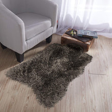 Load image into Gallery viewer, Ottomanson Flokati Collection Faux Sheepskin Lambskin Design Shag Rug, 2&#39;X3&#39;, Dark Grey
