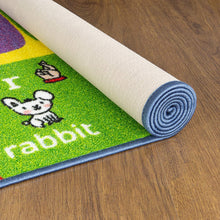 Load image into Gallery viewer, KC Cubs Playtime Collection ABC Alphabet ASL Sign Language Educational Learning Area Rug Carpet for Kids and Children Bedrooms and Playroom - 8&#39; 2&quot; x 9&#39; 10&quot;
