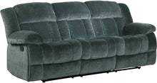 Load image into Gallery viewer, Homelegance Laurelton 90&quot; Microfiber Double Reclining Sofa, Chocolate Brown
