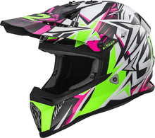 Load image into Gallery viewer, LS2 Helmets Motorcycle &amp; Powersports Helmet&#39;s Off-Road Fast Mini V2 (Strong Red Blue, Medium)
