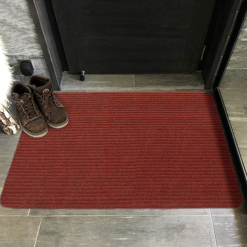 Ottomanson LIFE SAVER Door Mat, 2'X3', Red