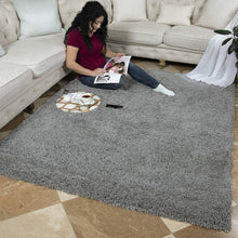 Load image into Gallery viewer, Ottomanson Collection shag area rug, 6&#39;7&quot; x 9&#39;3&quot;, Gray - SHG2763-7X10
