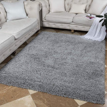 Load image into Gallery viewer, Ottomanson Collection shag area rug, 6&#39;7&quot; x 9&#39;3&quot;, Gray - SHG2763-7X10
