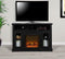 Ameriwood Home Chicago TV Stand with Fireplace, Rustic Gray