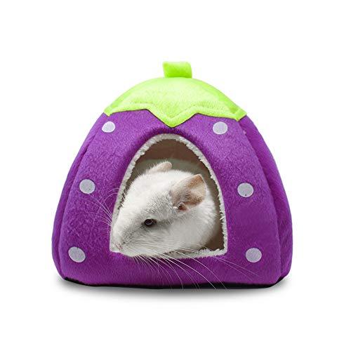 Spring Fever Small Big Animal Strawberry Guinea Pigs Rabbit Dog Cat Puppy Pet Fleece House Indoor Water Resistant Beds