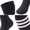 saounisi Unisex Tube Socks Stripe,2 Pairs Knee High Football Soccer Volleyball Baseball Cheerleading Team Socks