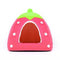 Spring Fever Small Big Animal Strawberry Guinea Pigs Rabbit Dog Cat Puppy Pet Fleece House Indoor Water Resistant Beds