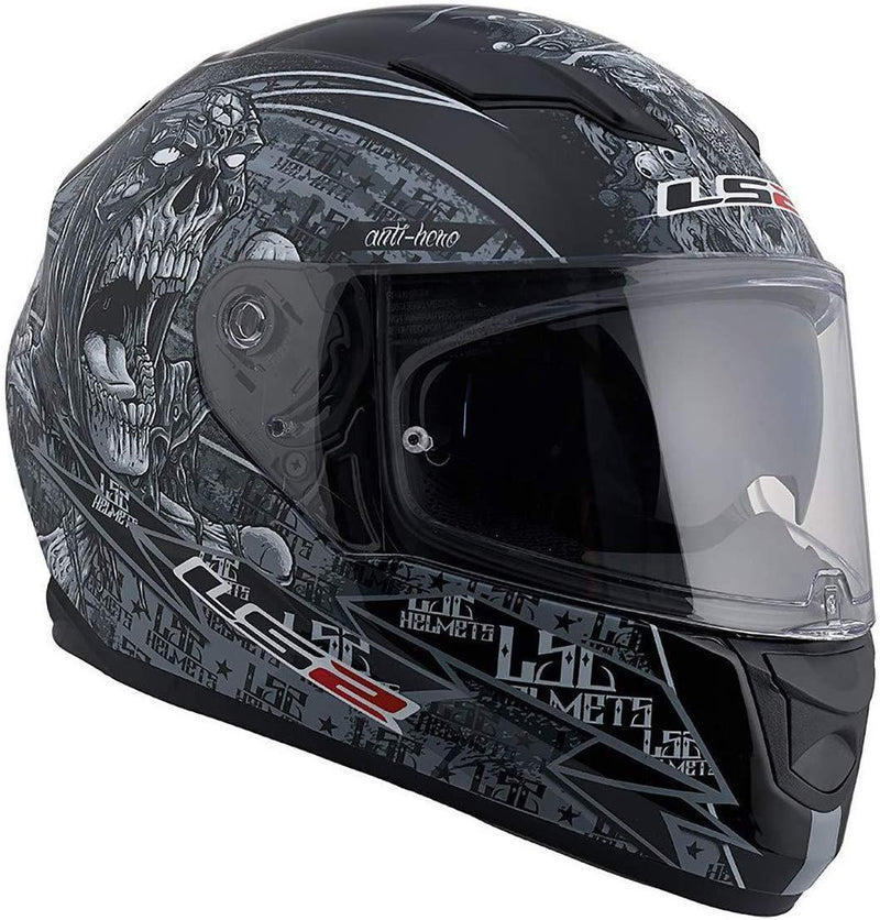 LS2 Helmets Motorcycles & Powersports Helmet's Full Face Stream (Matte Anti-Hero 2.0, Medium)