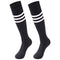 saounisi Unisex Tube Socks Stripe,2 Pairs Knee High Football Soccer Volleyball Baseball Cheerleading Team Socks